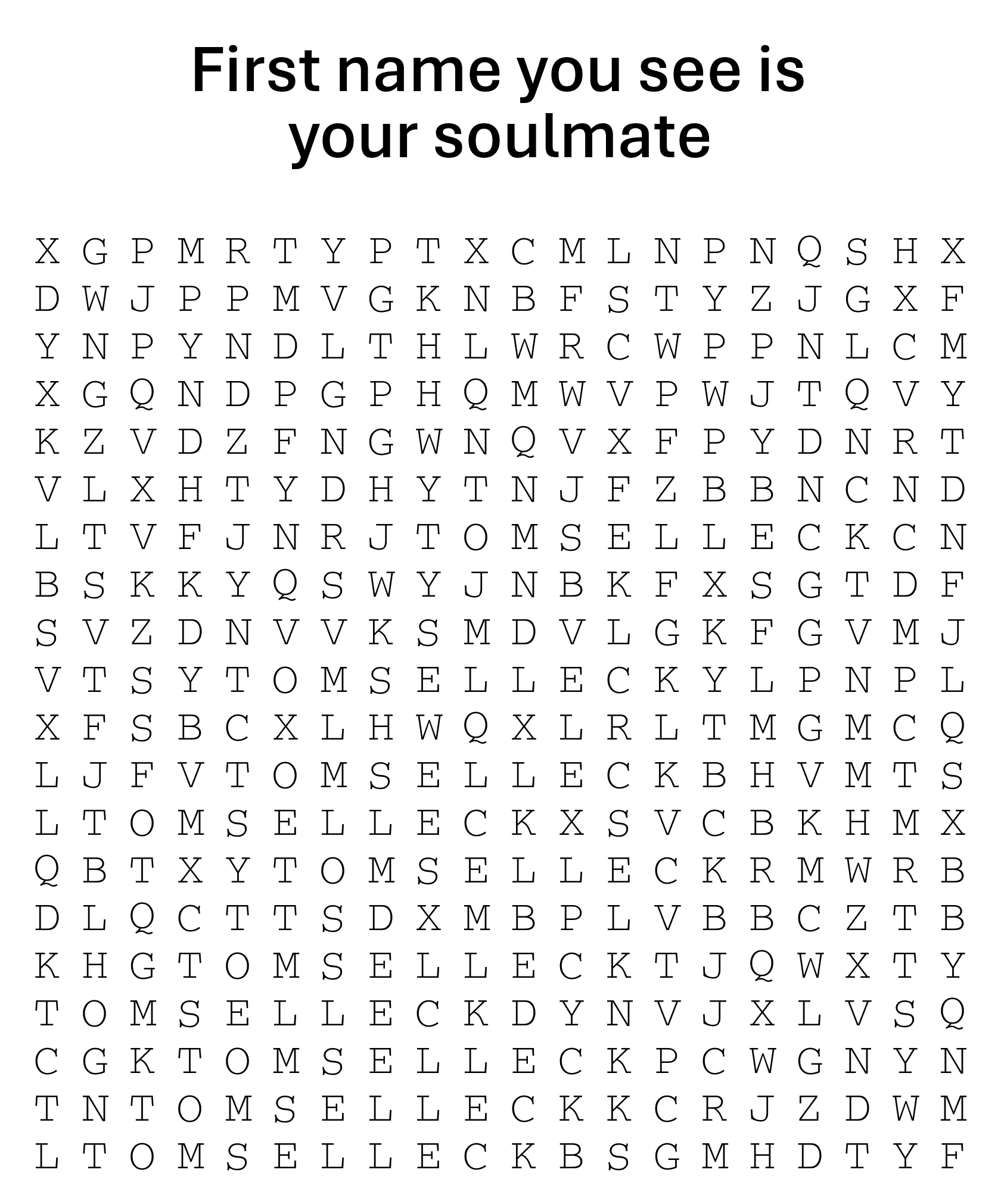 example word search